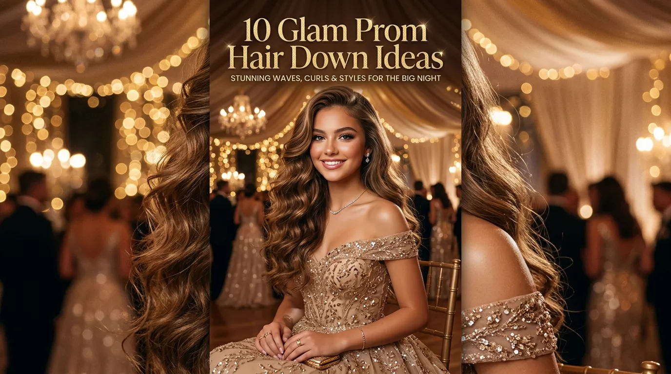 10 Glam Prom Hair Down Ideas
