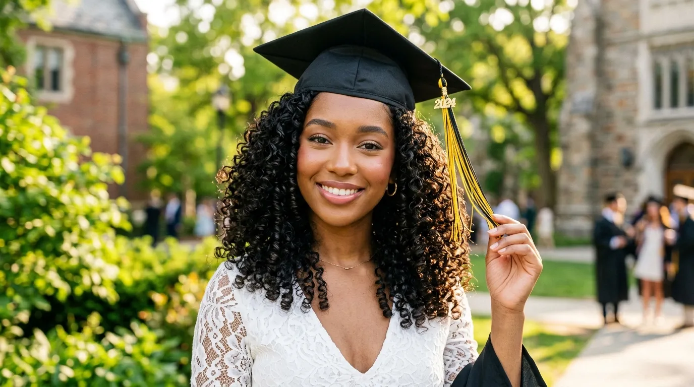 10 Curly Hair Graduation Hairstyles Ideas