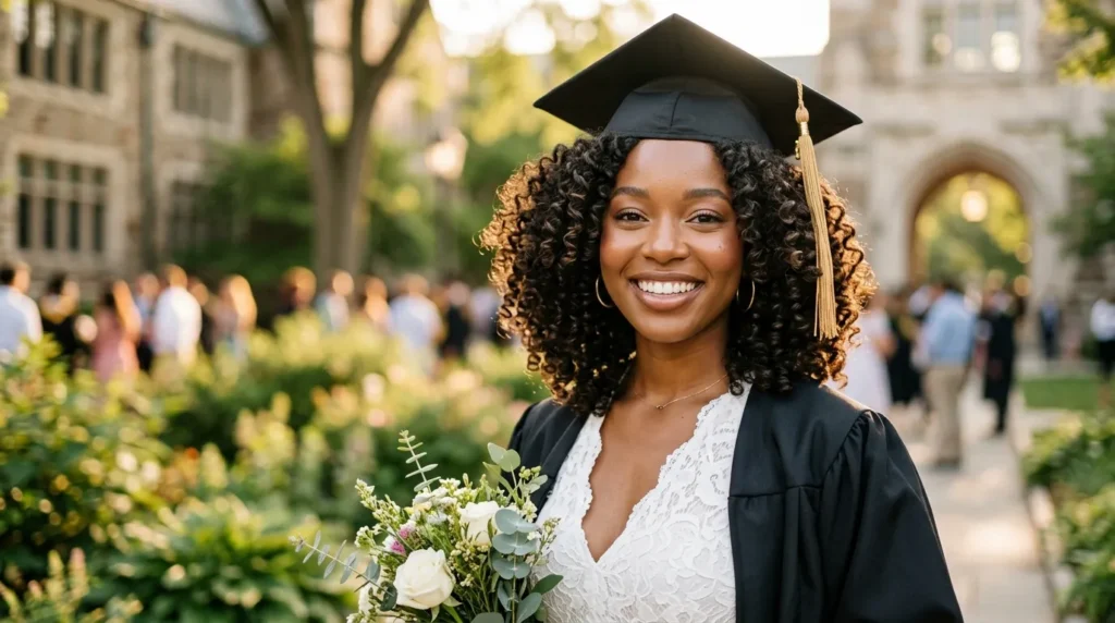 10 Curly Hair Graduation Hairstyles Ideas