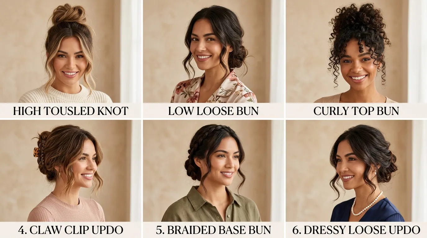 10 Messy Bun Hairstyles Ideas