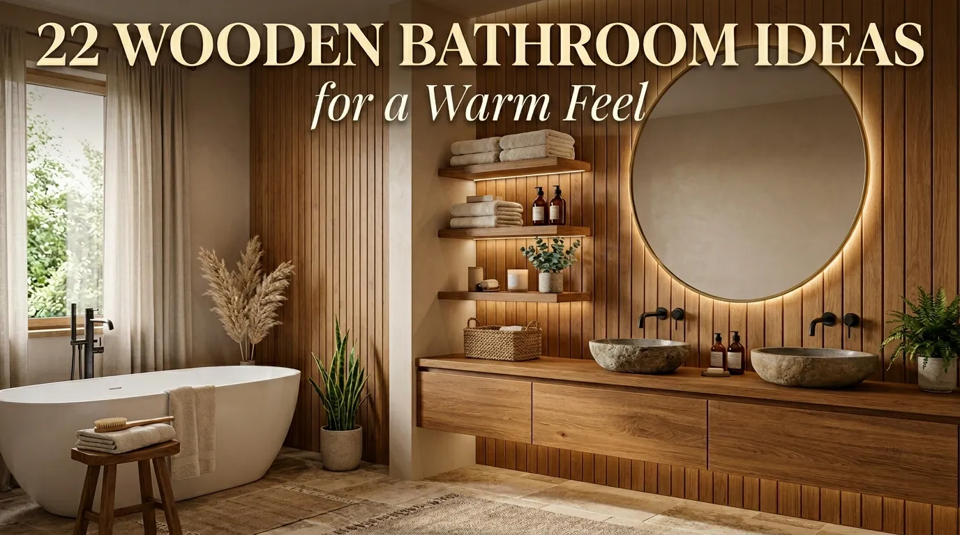22 Wooden Bathroom Ideas for a Warm Feel
