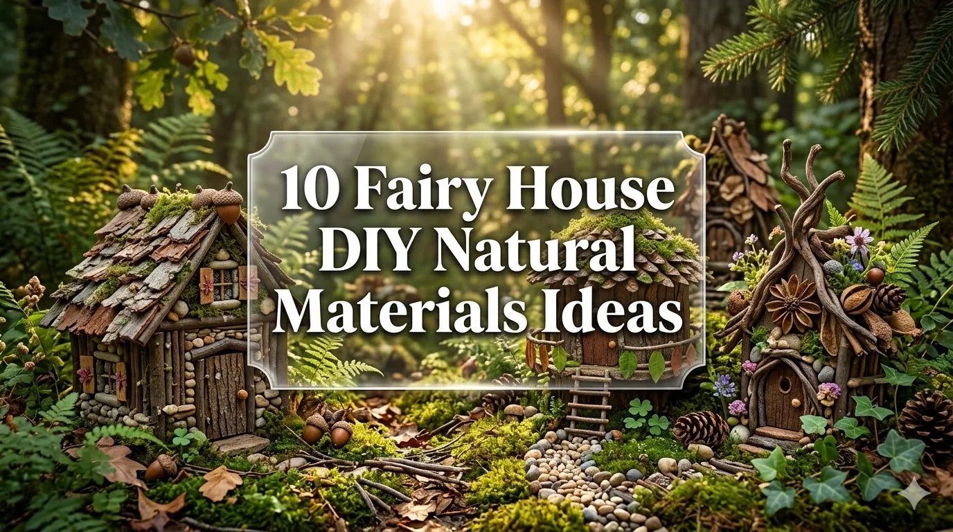 10 Fairy House DIY Natural Materials Ideas