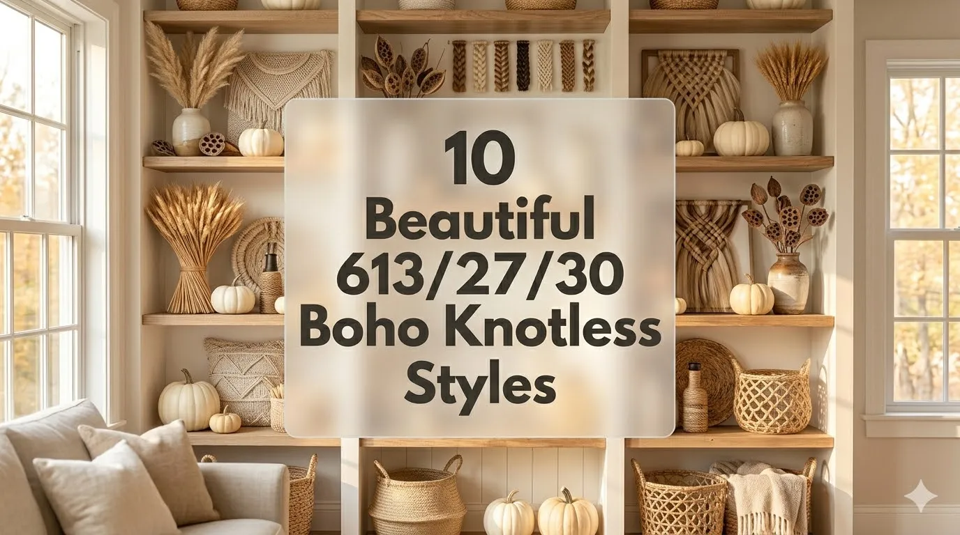 10 Beautiful 613/27/30 Boho Knotless Styles
