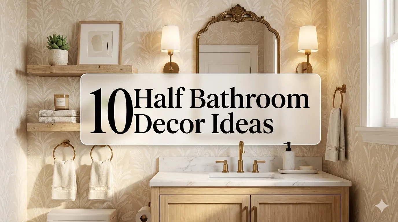 half bathroom decor
