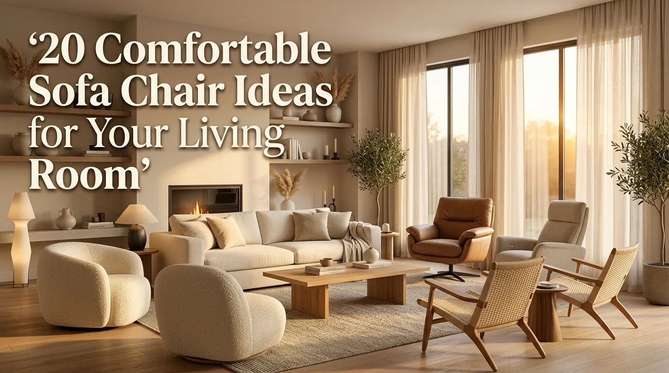 Comfortable Sofa Chair Ideas for Your Living Room