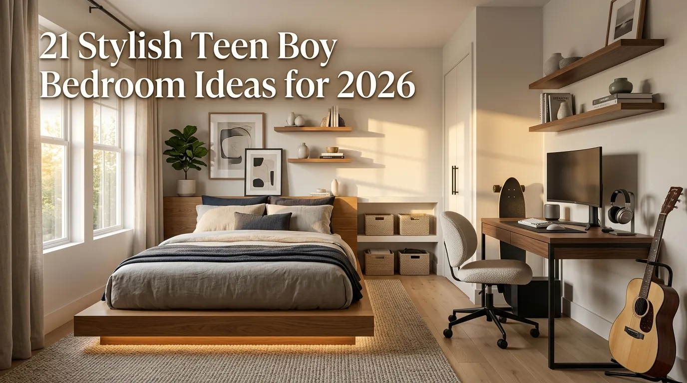 21 Stylish Teen Boy Bedroom Ideas for 2026