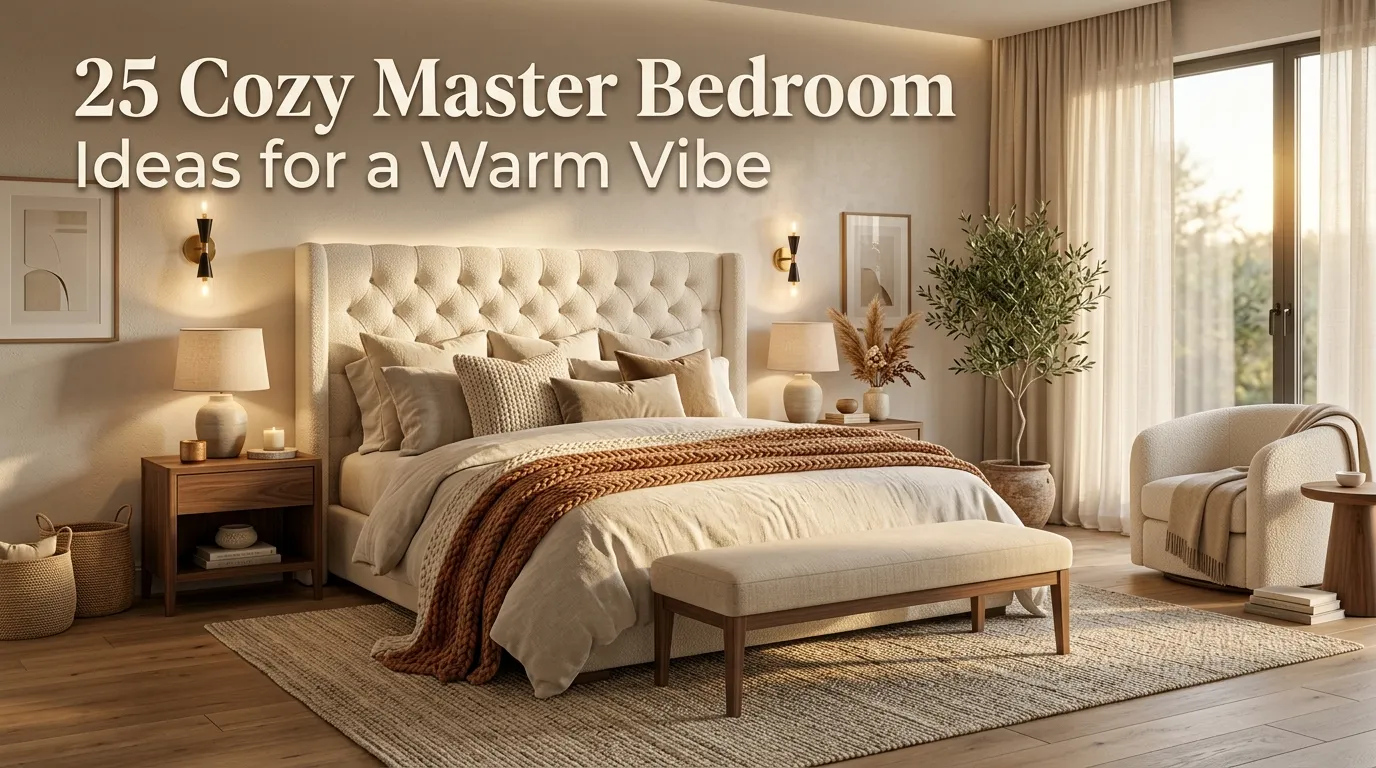 22 Cozy Master Bedroom Ideas for a Warm Vibe
