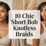 10 Chic Short Bob Boho Knotless Braids