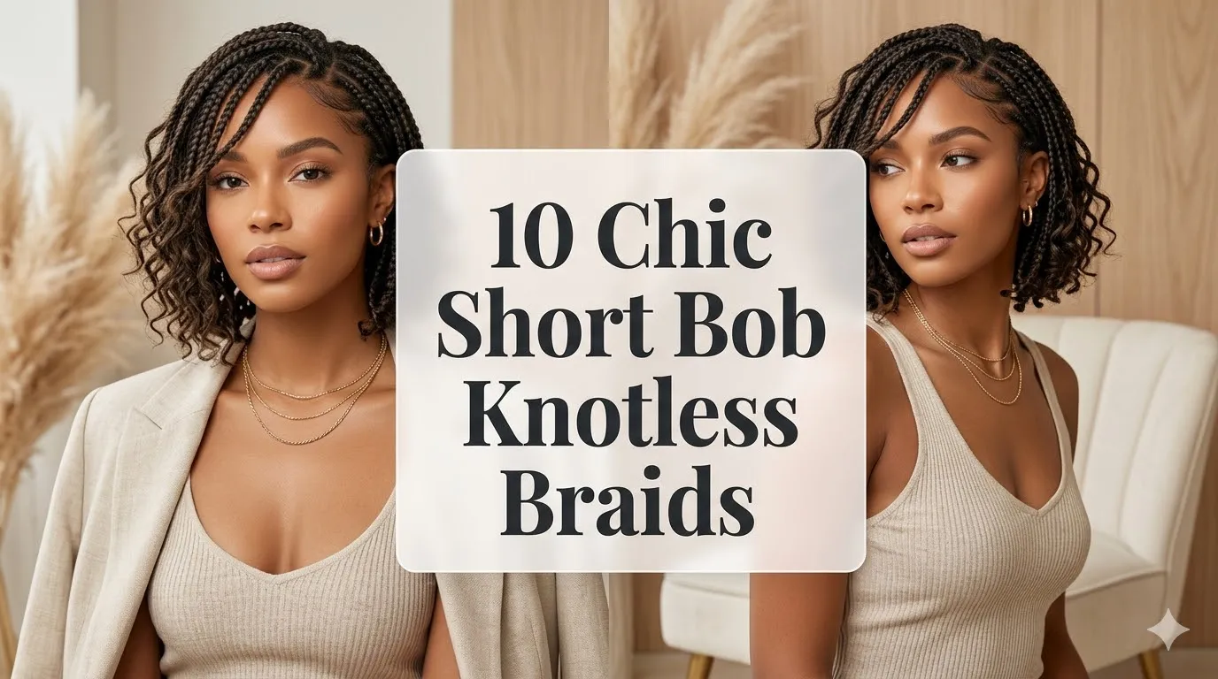 10 Chic Short Bob Boho Knotless Braids