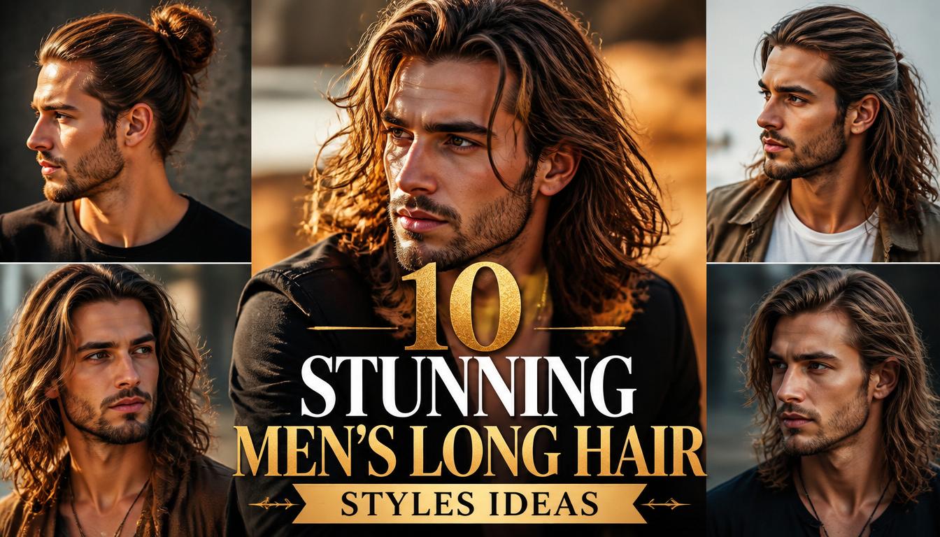 10 Stunning Men's Long Hair Styles Ideas