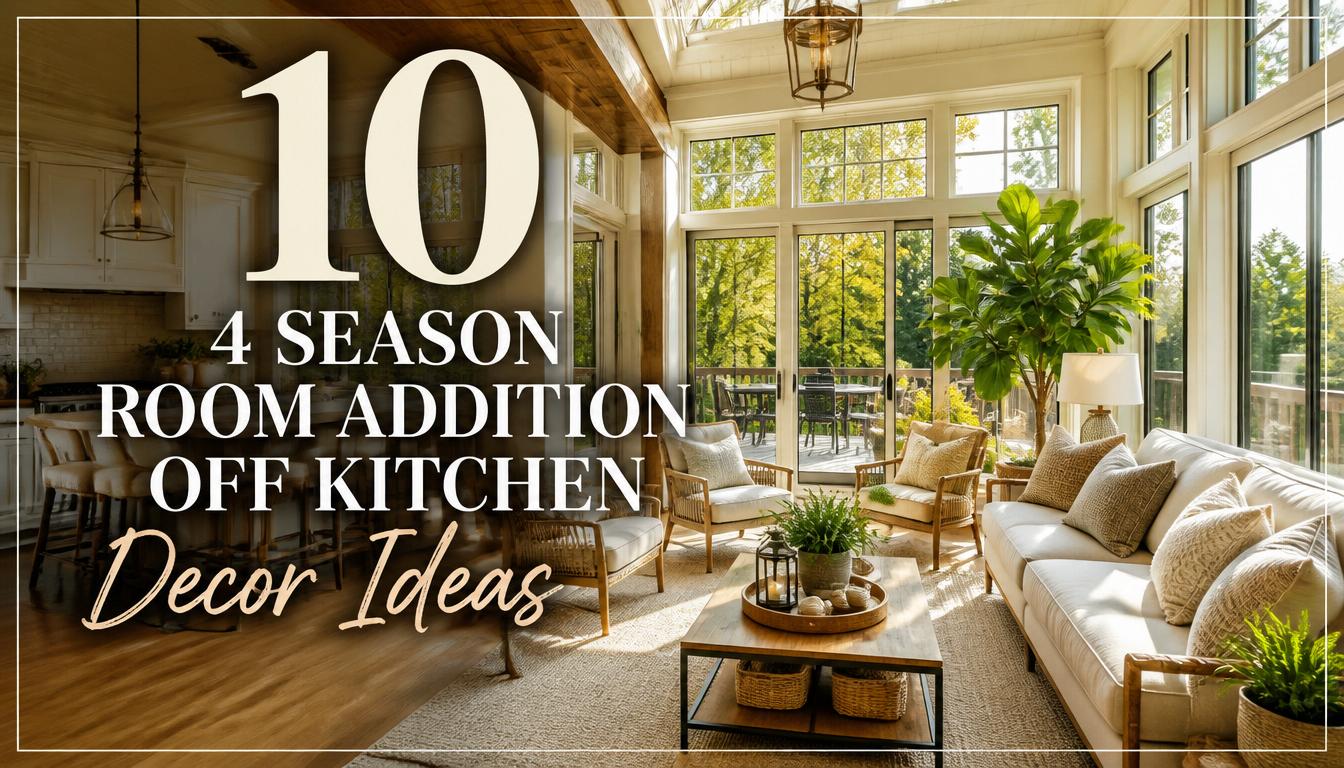 10 4 Season Room Addition Off Kitchen Decor Ideas