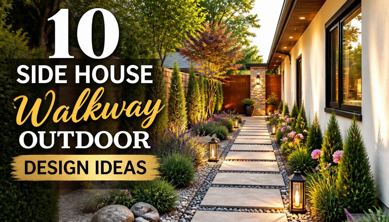 10 Side House Walkway Outdoor Design Ideas