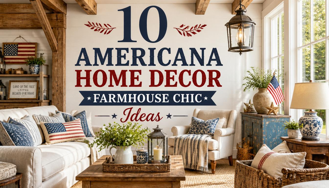 10 Americana Home Decor Farmhouse Chic Ideas