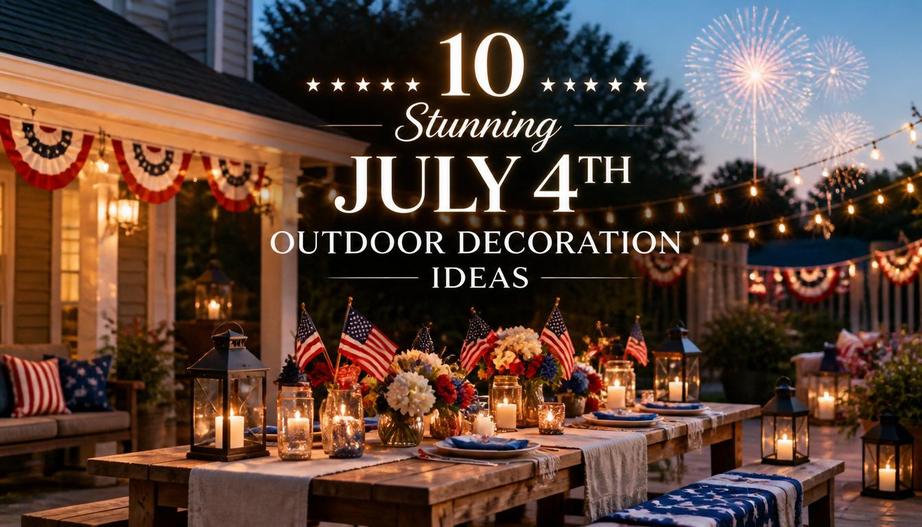 10 July 4th Decorations Outdoor Style