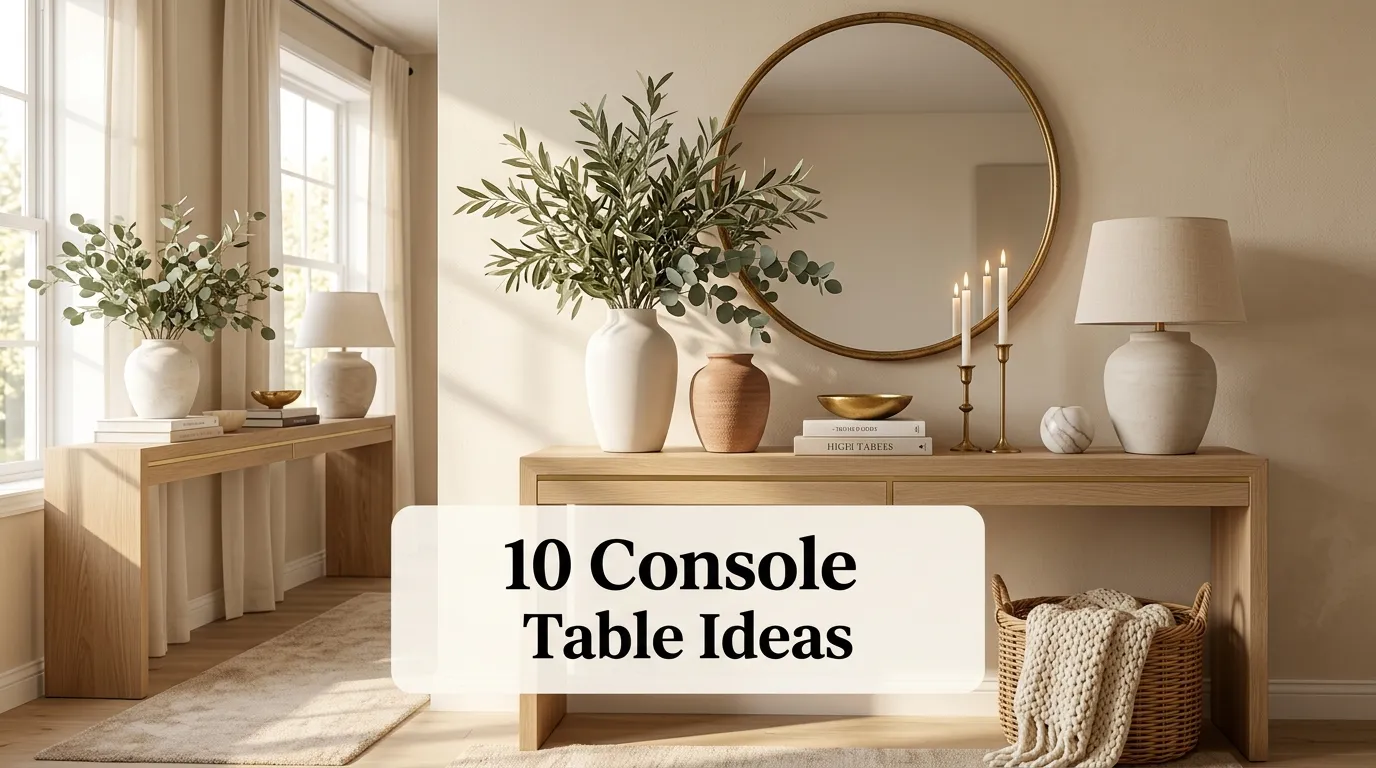 10 Console Table Ideas