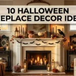 10 Halloween Fireplace Decor Ideas