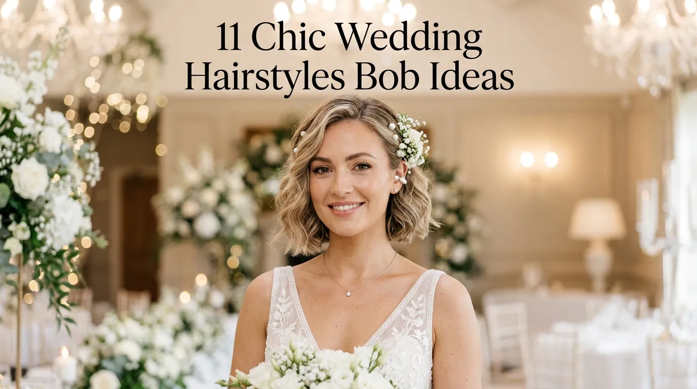 11 Chic Wedding Hairstyles Bob Ideas