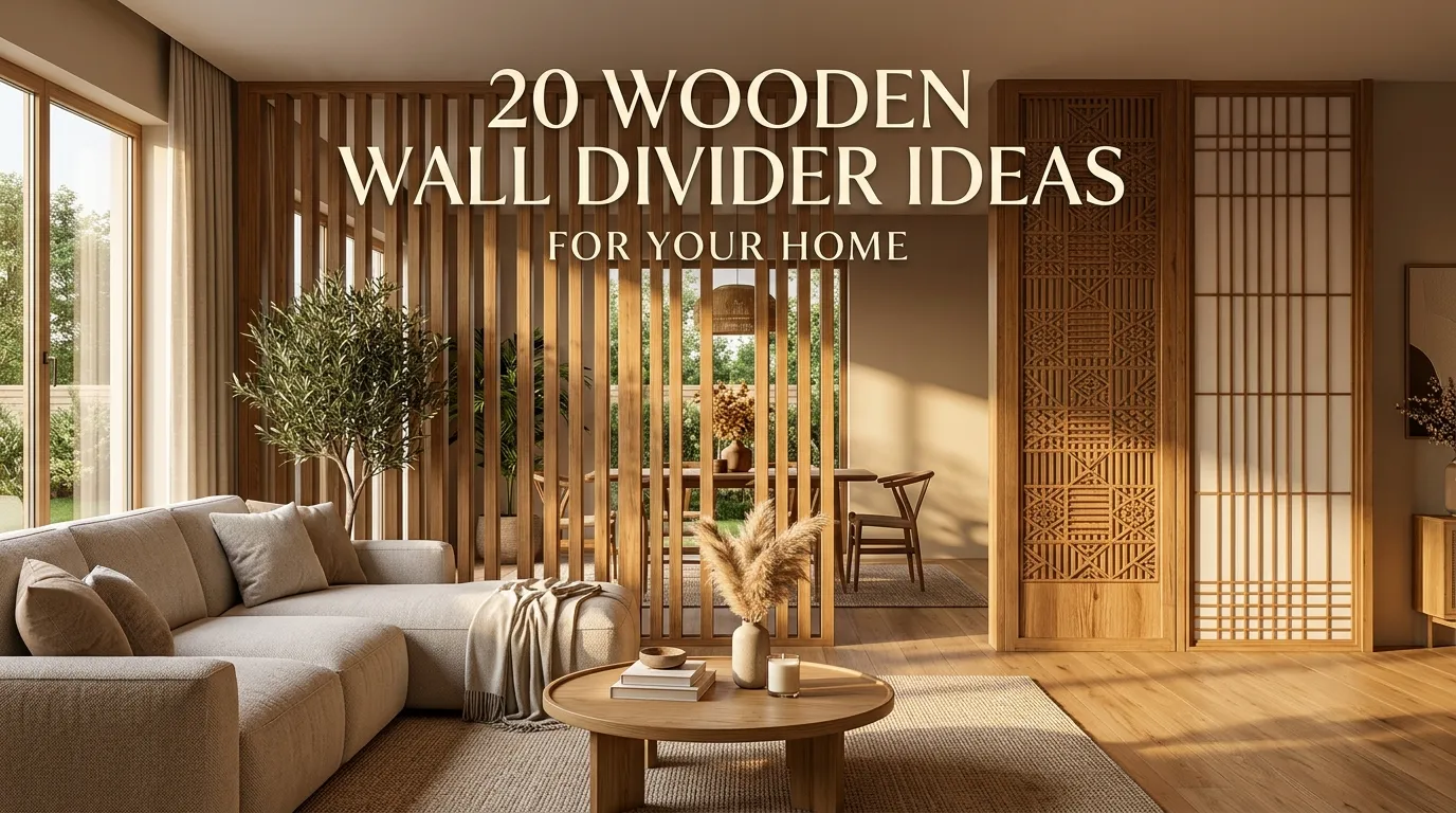 20 Wooden Wall Divider Ideas for Your Home