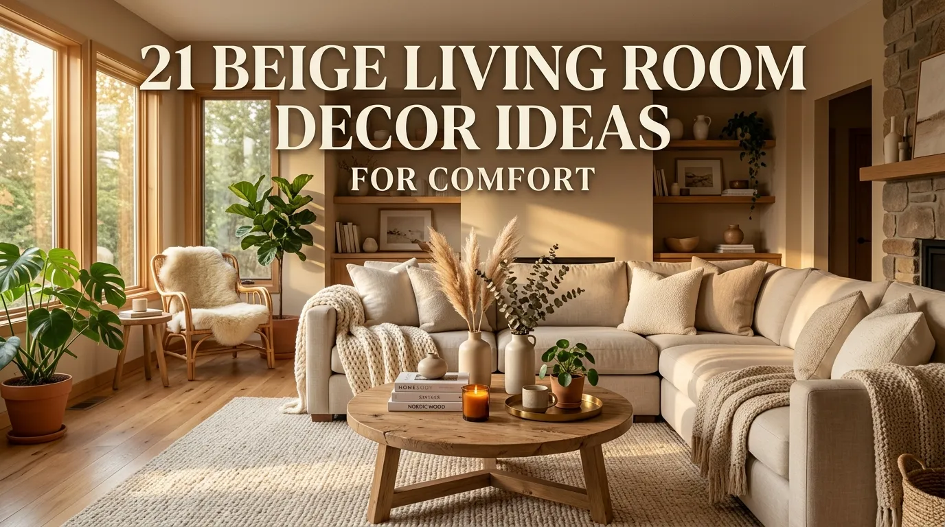 21 Beige Living Room Decor Ideas for Comfort
