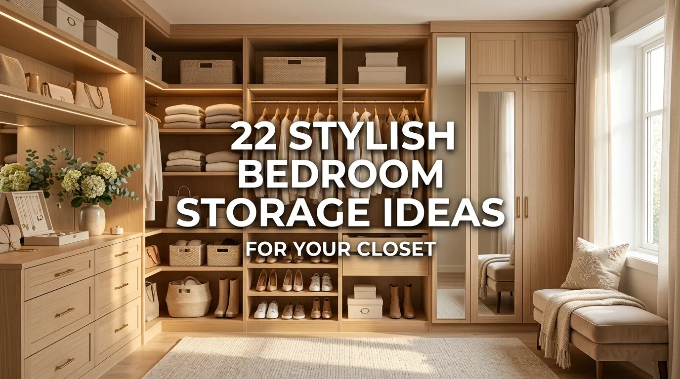 22 Stylish Bedroom Storage Ideas for Your Closet
