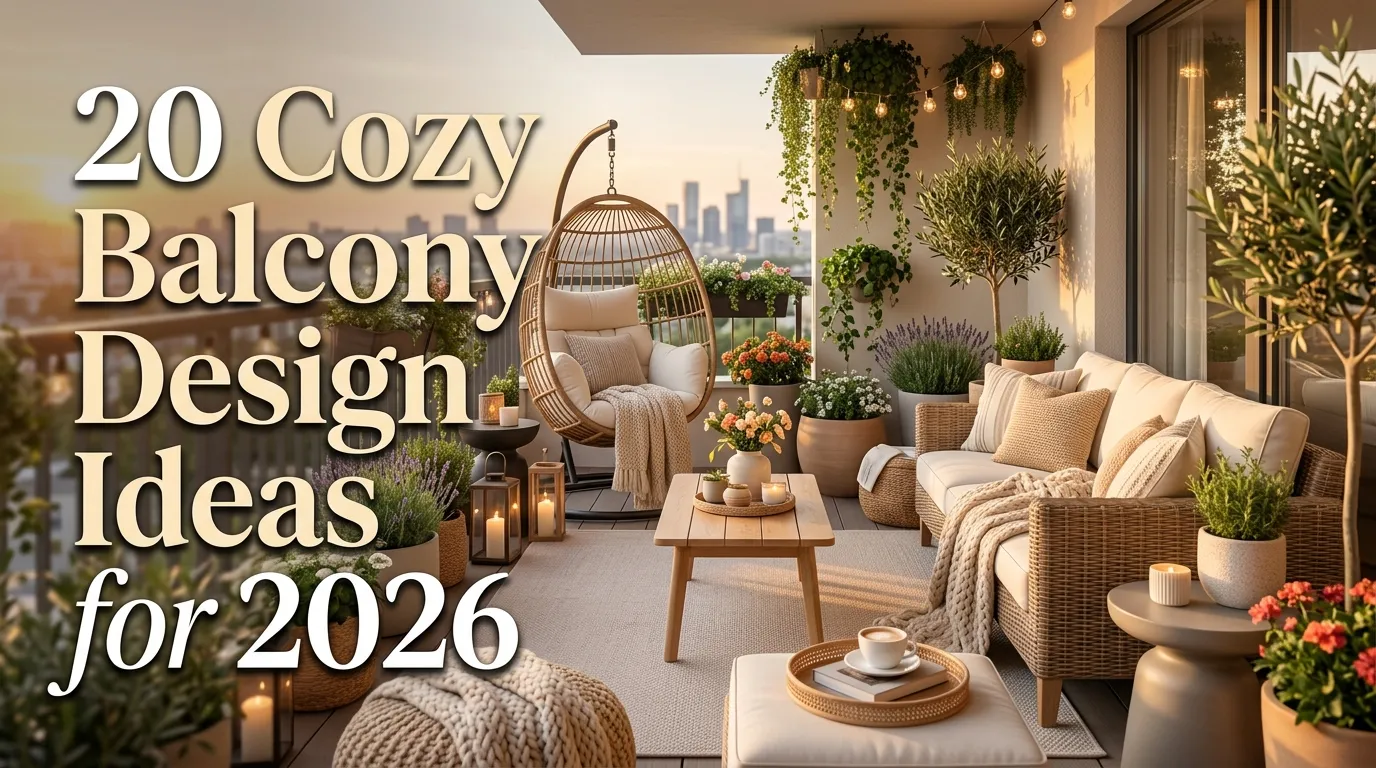 20 Cozy Balcony Design Ideas for 2026