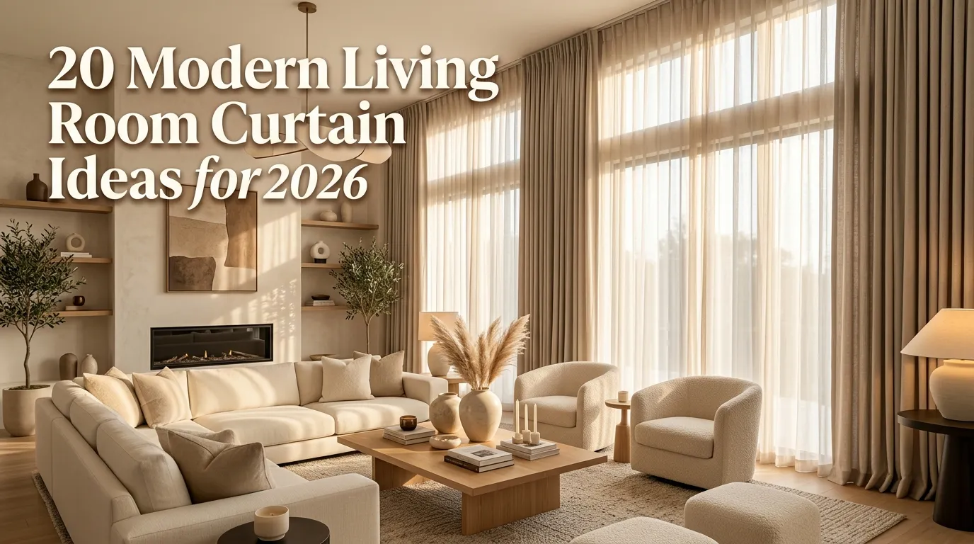 20 Modern Living Room Curtain Ideas for 2026